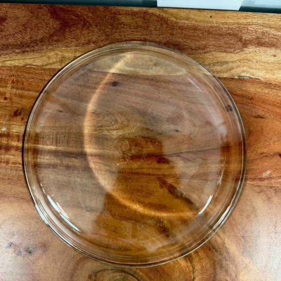 Anchor Hocking Fire-King Clear Glass 9 Inch Pie Plates Set of 2 450 Made in USA - Picture 4 of 9